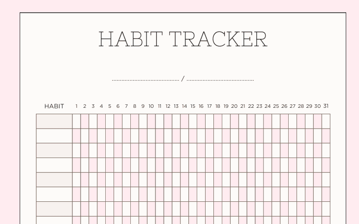 30-Day Habit Tracker Preview